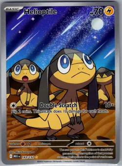 Helioptile 143/132 ME01: Mega Evolution - Pokemon Card - NM - Image 1