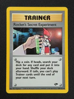 Rocket's Secret Experiment 120/132 REGULAR Pokemon Card WOTC Gym Challenge - Image 1