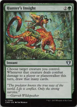 Hunter's Insight U Commander Masters 296 NM MTG - Image 1