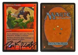 1x Reckless Abandon: V0790: Signed/Autographed: Ron Spears: Black Pictured Auto - Image 1