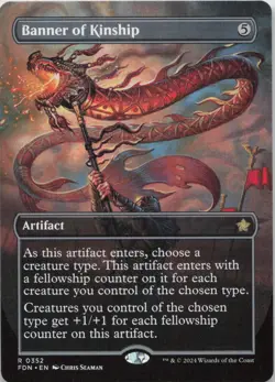 Banner of Kinship (Borderless) R Foundations 352 - LP MTG - Image 1