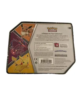 Pokemon TCG: V Powers Tin PIKACHU NEW Factory Sealed Five Booster Packs - Image 2