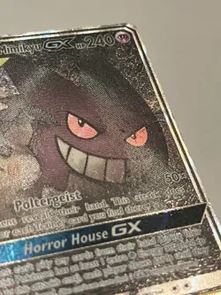 Gengar & Mimikyu GX 165/181 Team Up Alt Art Ultra Rare Holo Pokemon Card DMG - Image 4