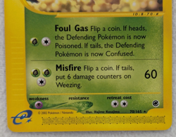 2002 Weezing #70 Expedition Regular Pokemon Card Rare - Image 4