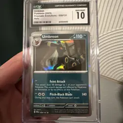 CGC 10 GEM MINT Umbreon 059/131 HOLO RARE Prismatic Evolutions Pokemon Card - Image 1