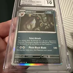 CGC 10 GEM MINT Umbreon 059/131 HOLO RARE Prismatic Evolutions Pokemon Card - Image 2