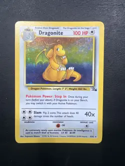 Pokemon 1999 Holo Fossil Holo Rare Dragonite 4/62 - Image 1