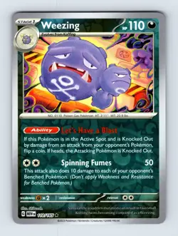 Weezing SV: Scarlet & Violet 151 Rare Reverse Holo 110/165 Pokemon Cards - Image 1