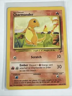 Charmander - 69/130 - Base Set 2 - Regular Common - Pokemon TCG - Image 1