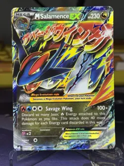 Pokemon M Salamence EX XY171 Ultra Rare Black Star Promo Regular Size - Image 1