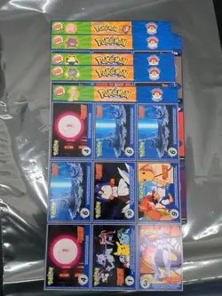 1999 Burger King Pokemon movie Poketrivia uncut sheets complete set of 20 - Image 2