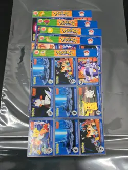 1999 Burger King Pokemon movie Poketrivia uncut sheets complete set of 20 - Image 5