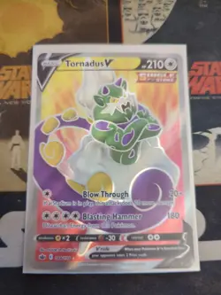 Pokemon TCG Tornadus v Chilling Reign Holo Full Art Ultra Rare Card 184/198 - Image 1