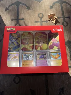 Pokemon TCG Scarlet & Violet 151 Mini Tin 4-Pack Sam’s Club New Factory Sealed - Image 1
