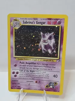 Pokemon TCG Sabrina's Gengar Holo Gym Challenge Card 14/132 Rare LP - Image 1