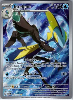 Inteleon 142/132 ME01: Mega Evolution - Pokemon Card - NM - Image 1