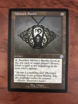 Mishra's Bauble Retro Frame MTG Magic Gathering Card NM Mint Brothers War BRO - Image 1