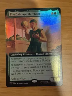 MTG The Cabbage Merchant - Extended Art - Foil - Avatar: The Last Airbender NM - Image 1
