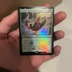 MTG Spider-man, Miles Morales Foil Promo P0008 NM - Image 1
