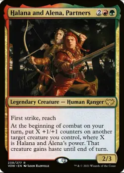 X 1 Halana and Alena, Partners NM-M Innistrad: Crimson Vow 239 MTG Magic - Image 1