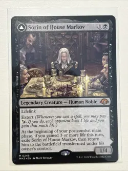 Sorin of House Markov Modern Horizons 3 Magic: The Gathering Card Mint Condition - Image 1