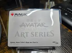 Magic the Gathering - Art Series - Gold Stamp - Katara, Water Tribe Hope - 48/54 - Image 2