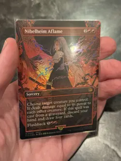 Nibelheim Aflame (Borderless) Final Fantasy Foil - Image 1