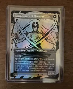 MTG Avatar:The Last Airbender Avatar Aang #308 Borderless Foil - Mint - Unplayed - Image 2