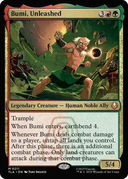 MTG Avatar The Last Airbender - Bumi, Unleashed NM - Image 1