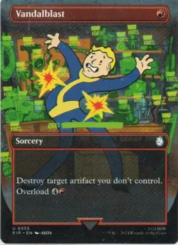 MTG: Fallout: Borderless Vandalblast: Lightly Played Condition - Image 1
