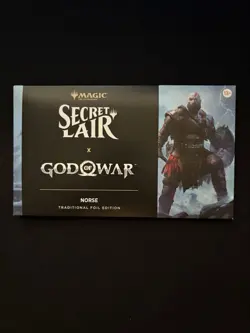MTG Secret Lair x Playstation God of War Norse FOIL Edition Sealed - Image 1