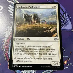 MTG Magic the Gathering Dalkovan Packbeasts (7/485) Tarkir Dragonstorm M/NM - Image 1