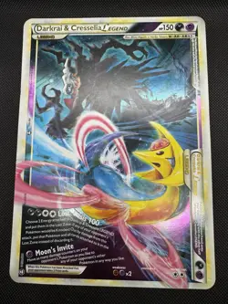 Jumbo Darkrai & Cresselia Legend 99/102 100/102 Clash Of Legends Pokemon Card - Image 1