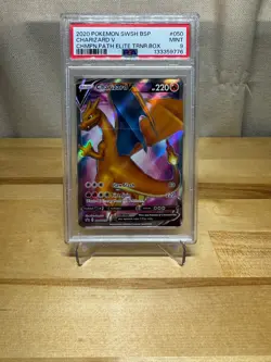 2020 Pokemon SWSH BSP Charizard V PSA 9 SWSH050 - Image 1