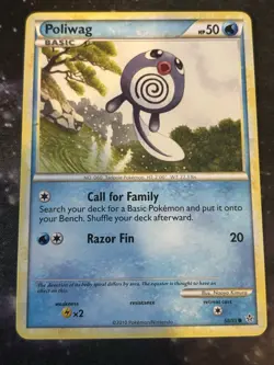 Pokemon TCG - Poliwag - 58/95 - Common - HS Unleashed Non-Holo LP - Image 1
