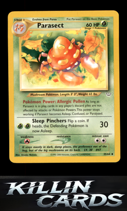 Parasect 35/64 Uncommon Neo Revelation Pokemon Card LP - Image 1