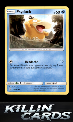 Psyduck 26/181 Pokemon Common SM - Team Up Card NM - Image 1