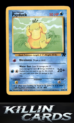 Psyduck 65/82 Pokemon Common Team Rocket Card MP - Image 1