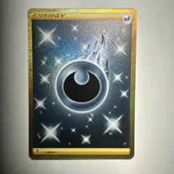 Pokemon Darkness Energy TCG Card 236/203 Evolving Skies Gold Secret Rare - Image 1