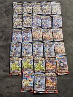 Pokemon TCG Scarlet & Violet Stellar Crown Booster Packs & Obsidian Flames 28x - Image 1