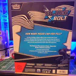 Pokemon Scarlet And Violet Black Bolt Binder Collection New Box - Image 2