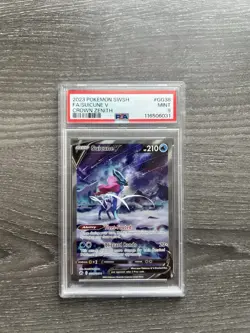 Pokemon TCG Suicune V GG38 FA Galarian Gallery Crown Zenith PSA 9 - Image 1