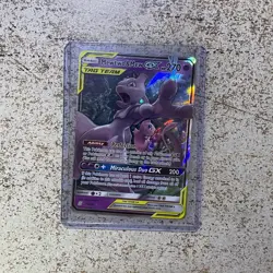 Mewtwo & Mew GX 71/236 Unified Minds Tag Team Rare Pokemon Card NM - Image 3