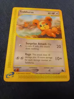 Pokemon Teddiursa 109/144 Skyridge Set Regular LP - Image 1