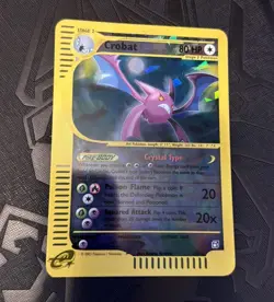 Pokemon TCG English Card Skyridge Box Topper Jumbo Crystal Crobat Holo 5/12 - Image 1