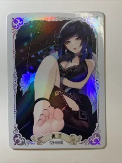 Yelan Genshin Impact Feet Sexy ACG Goddess Waifu Card Girl Holo Doujin Anime LZ - Image 1