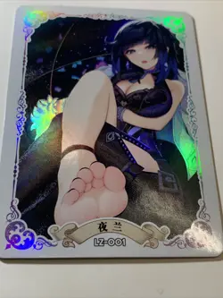 Yelan Genshin Impact Feet Sexy ACG Goddess Waifu Card Girl Holo Doujin Anime LZ - Image 5