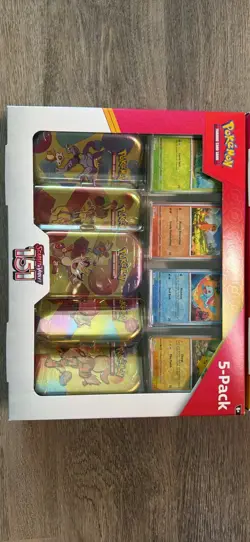 Pokemon Scarlet & Violet - 151 Bundle (5-Pack) Mini Tins w/ 4 Promo Cards BOTH - Image 2