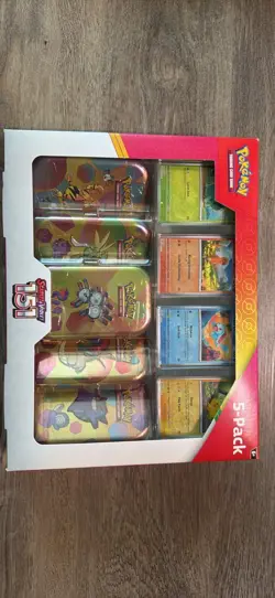 Pokemon Scarlet & Violet - 151 Bundle (5-Pack) Mini Tins w/ 4 Promo Cards BOTH - Image 3