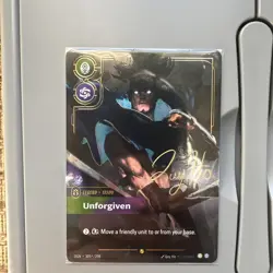 Yasuo, Unforgiven 305*298 (OVERNUMBERED SIGNED) - Riftbound Card Game Quy Ho - Image 1